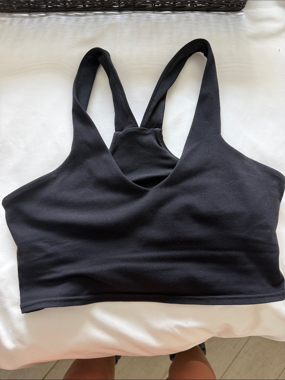 ALO Yoga Black Racerback Sports Bra